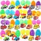 24 Pcs Prefilled Easter Eggs with Pull Back Construction Cars Vehicle for Kids